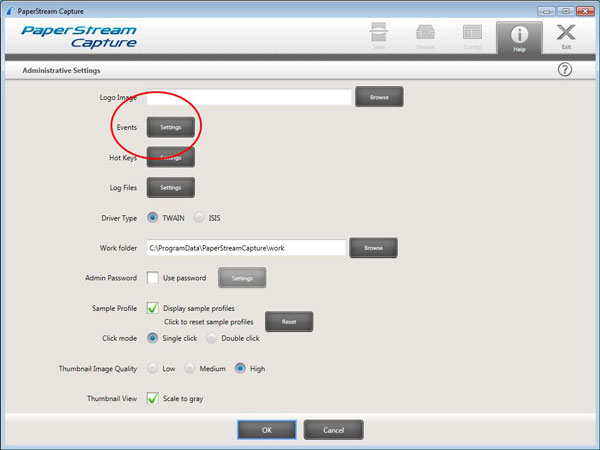 How to configure the scanner to start scanning just by pressing the ...